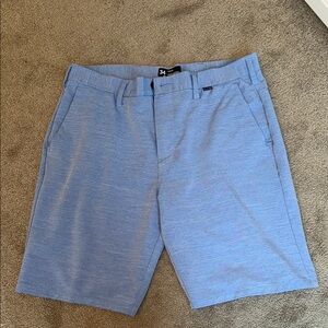 Hurley Light Blue Flat Front Shorts